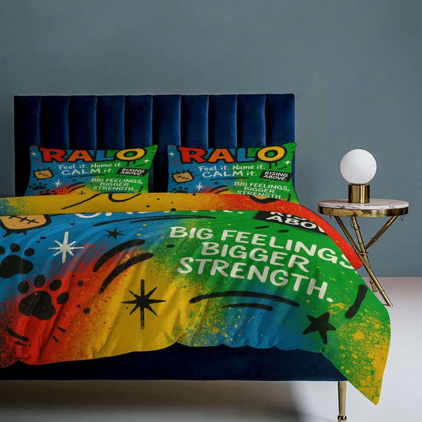 Feel It. Name It. Calm It.” Bedding Set