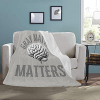 Gray Matter Ultra-Soft Micro Fleece Blanket 50"x60"