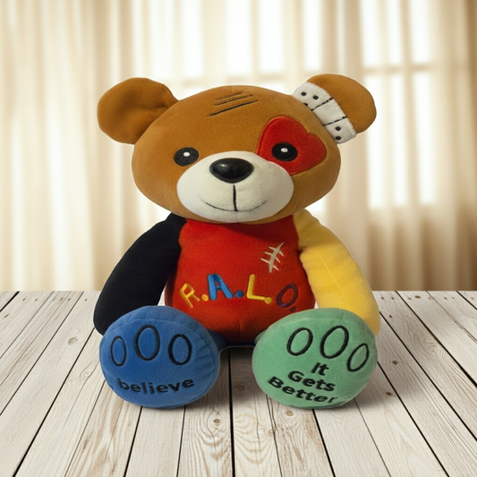 RALO Bear - Emotional Wellness Tool & Affirmation Plush for Resilience
