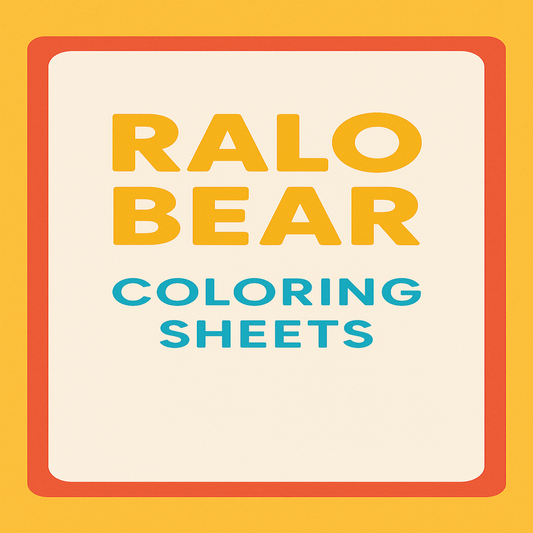 RALO Bear Coloring Sheets