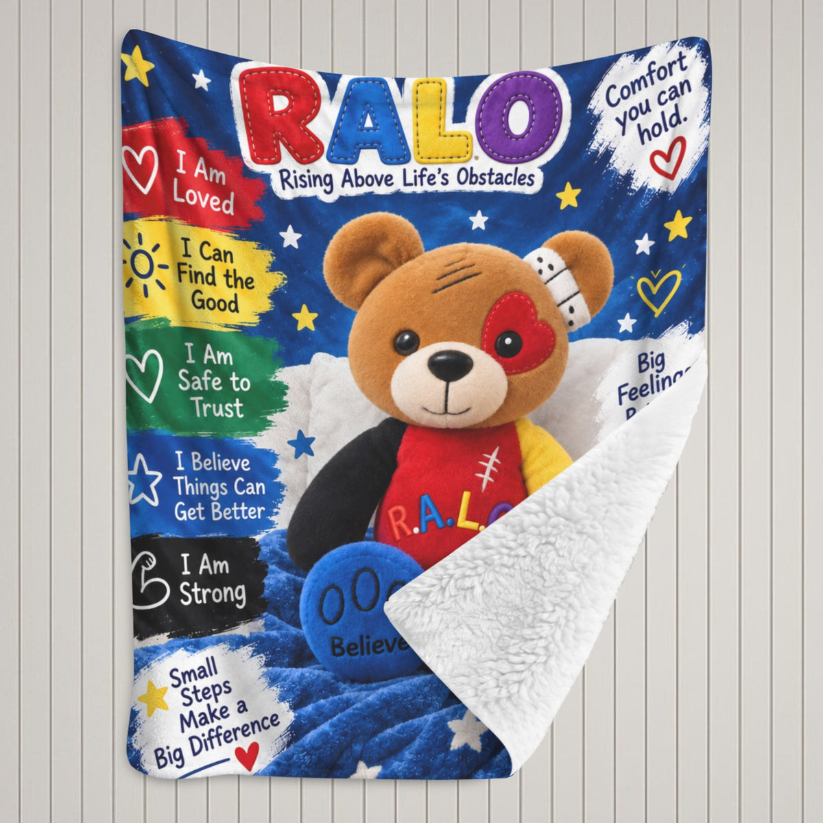 RALO Bear 40" × 50" Kids Comfort Blanket